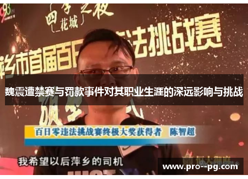 魏震遭禁赛与罚款事件对其职业生涯的深远影响与挑战 魏震遭禁赛与罚款事件对其职业生涯的深远影响与挑战